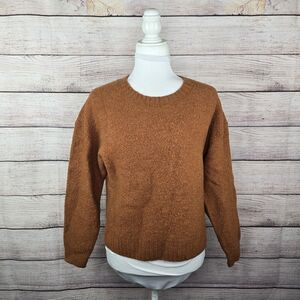 Everlane The Teddy Wool Blend Crew Neck Boucle Sweater Large